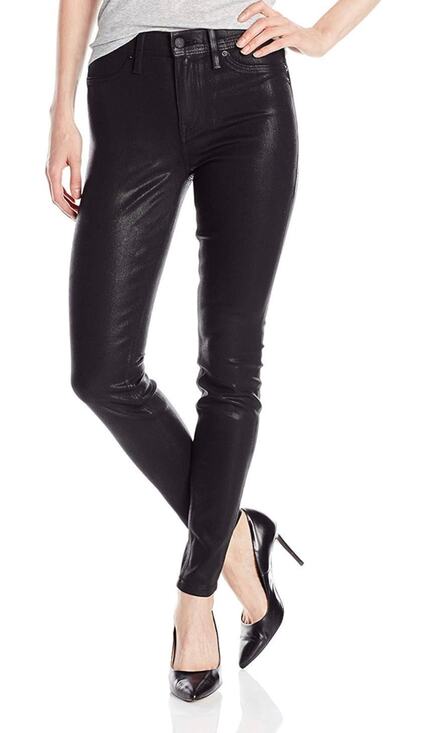 Anthropologie Denim - Anthropologie Level 99 Coated Mid Rise Skinny Jeans Size 28 NWT Black